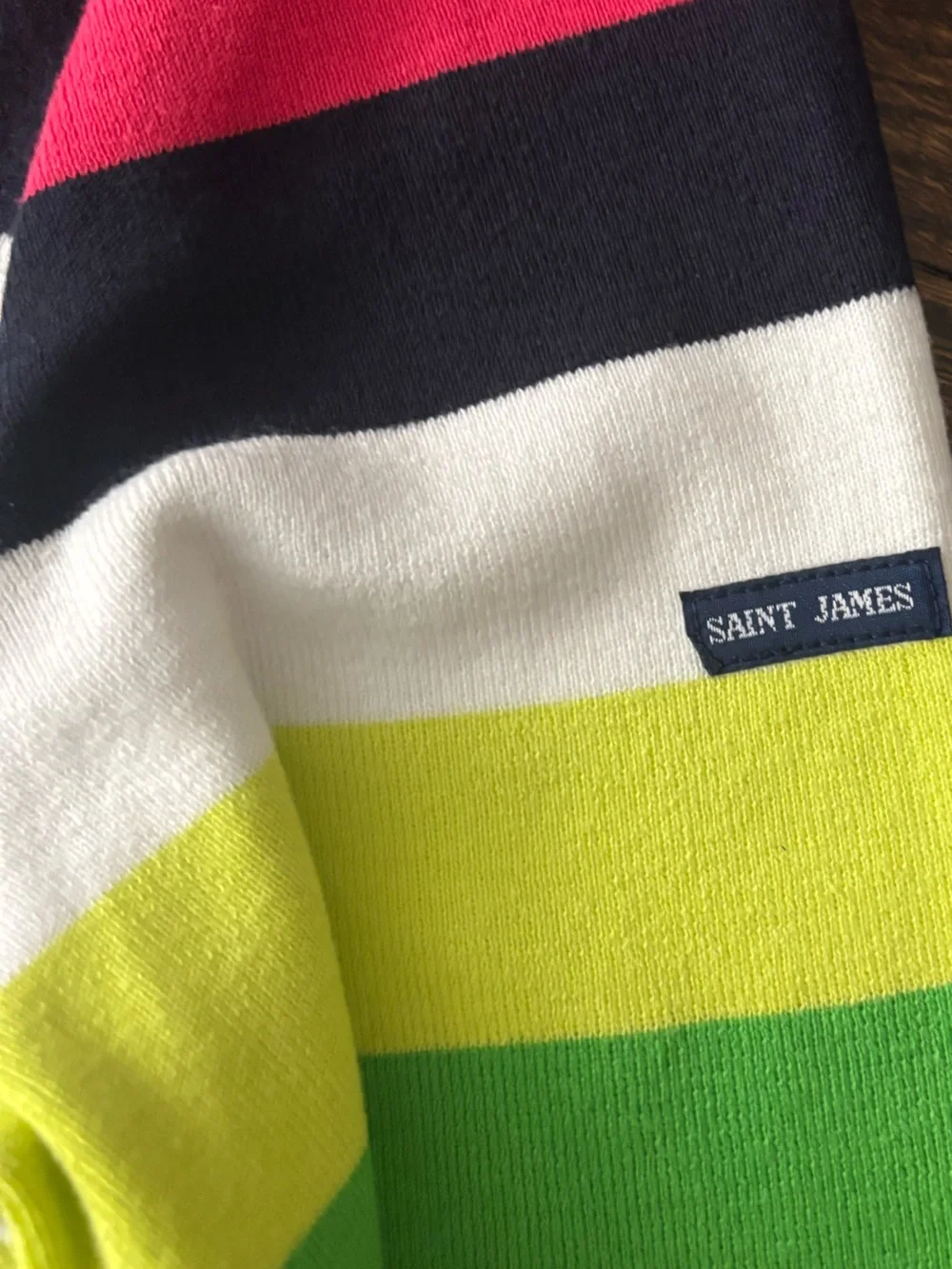 Saint James Cotton Multicolor Stripe Sweater